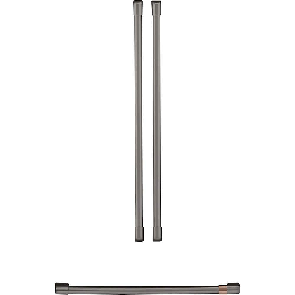 Front. Café - Handle Kit for Most Café Refrigerators - Brushed Black.