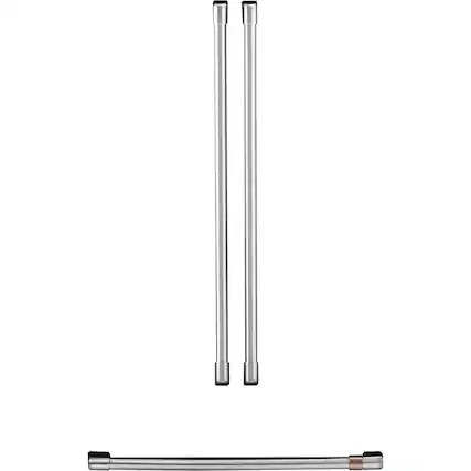 Front. Café - Handle Kit for Most Café Refrigerators - Brushed Stainless Steel.
