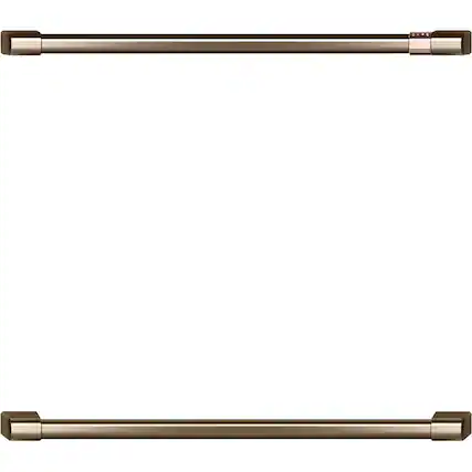 Front. Café - Handle Kit for CKD70DP2NS1 Double Wall Oven - Brushed Bronze.