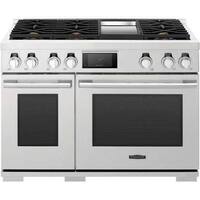 Signature Kitchen Suite - 7.9 Cu. Ft. Freestanding Double Oven Dual Fuel Convection Range - Front_Standard