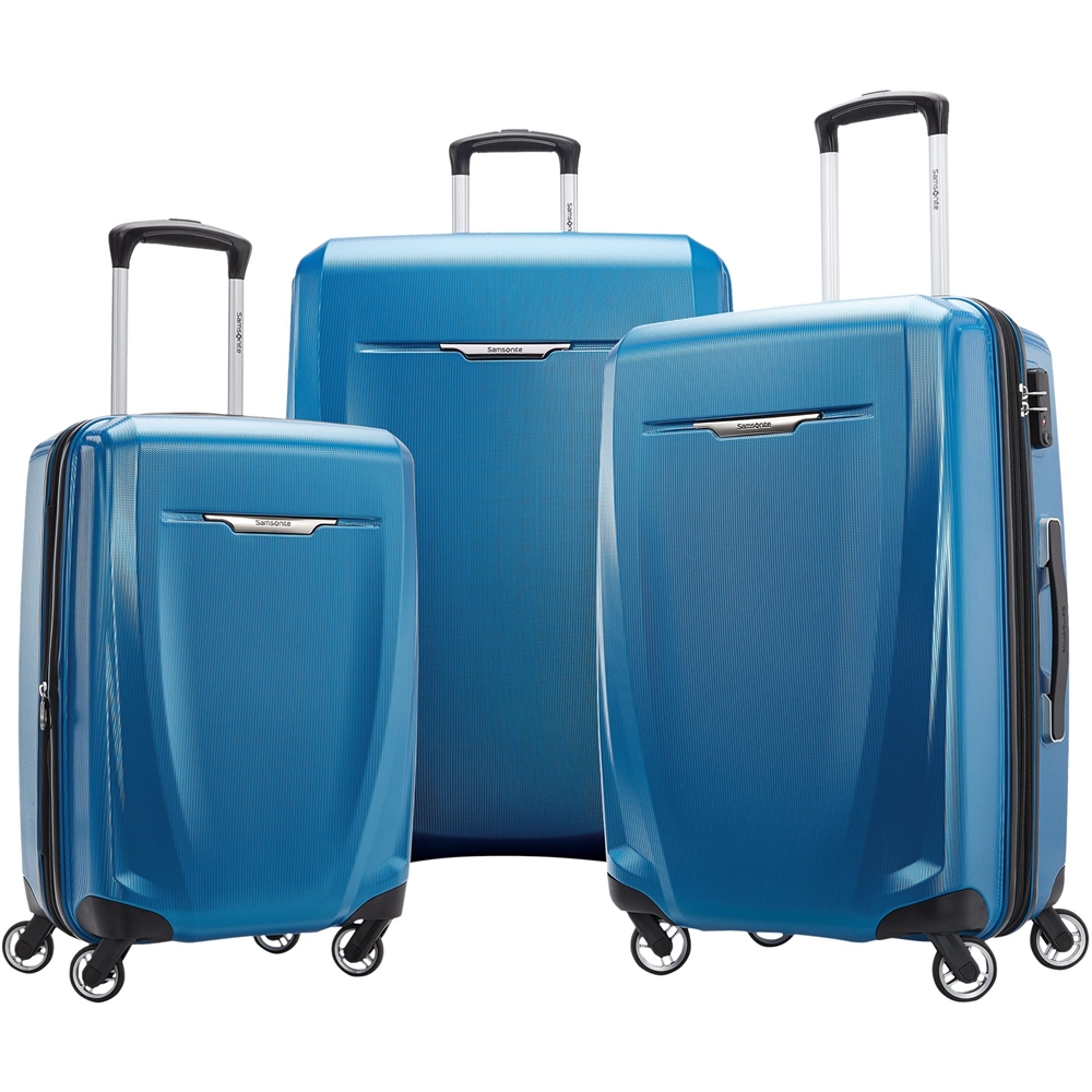 Samsonite Winfield 3 DLX Wheeled Luggage Set (3-Piece) Blue/Navy