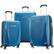 Front. Samsonite - Winfield 3 DLX Wheeled Luggage Set (3-Piece) - Blue/Navy.