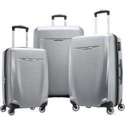 Samsonite - Winfield 3 DLX Wheeled Luggage Set (3-Piece) - Silver - Front_Zoom