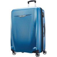 Samsonite - Winfield 3 DLX 28" Expandable Spinner Suitcase - Blue/Navy - Front_Zoom