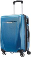 Samsonite - Winfield 3 DLX 20" Expandable Spinner Suitcase - Blue/Navy - Front_Zoom