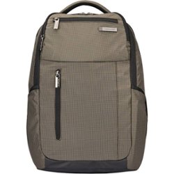 Samsonite - Tectonic Backpack for 15.6" Laptop - Black/Green - Front_Zoom