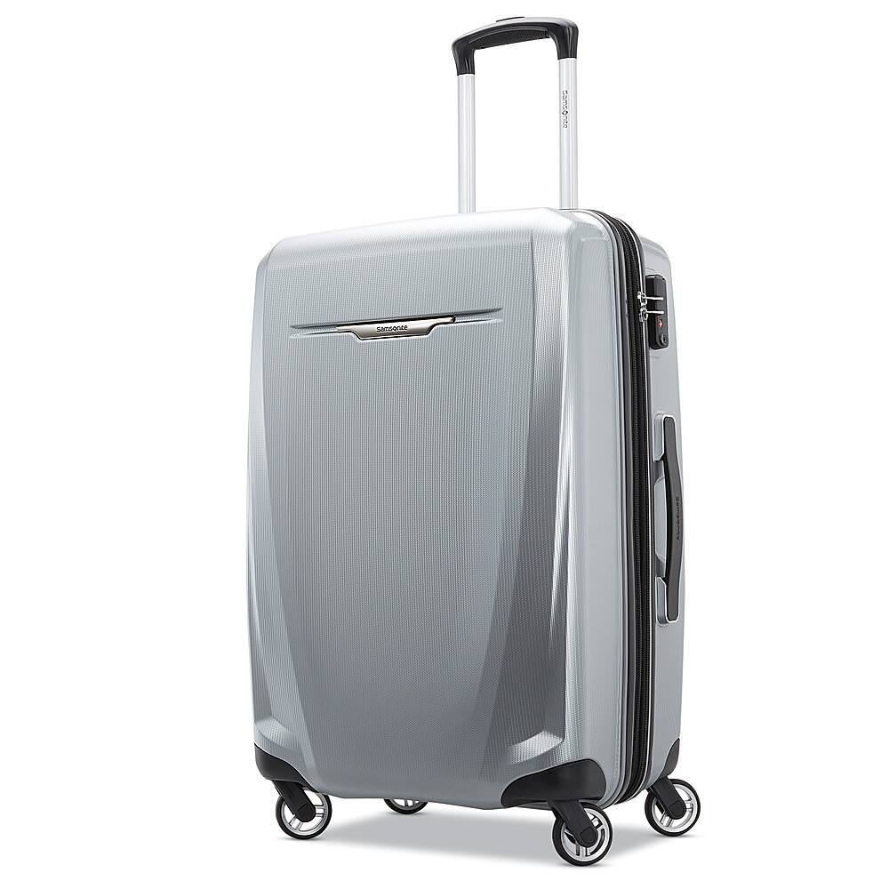 Front. Samsonite - Winfield 3 DLX 25" Spinner - Silver.