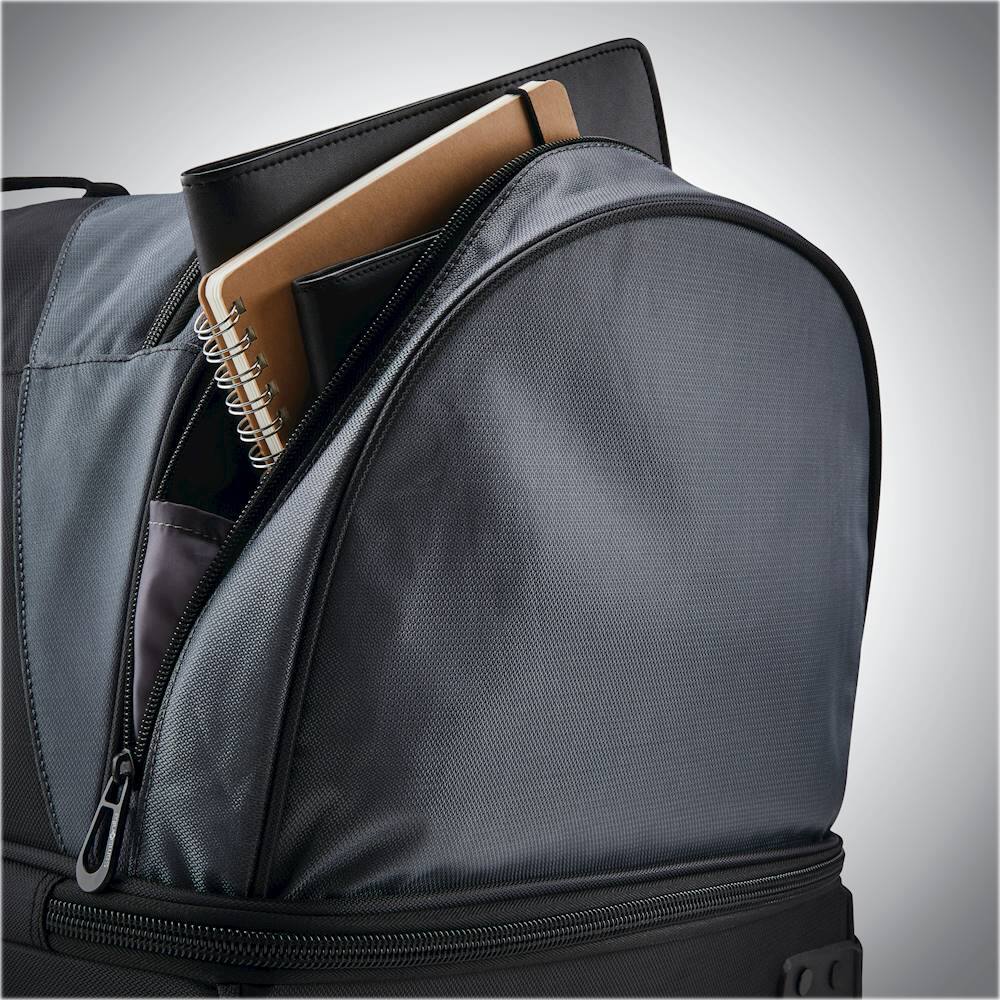 Alt View 16. Samsonite - Andante 2 32" Wheeled Duffel Bag - Black/River Rock.