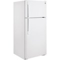 Angle. GE - 16.6 Cu. Ft. Top-Freezer Refrigerator - White.