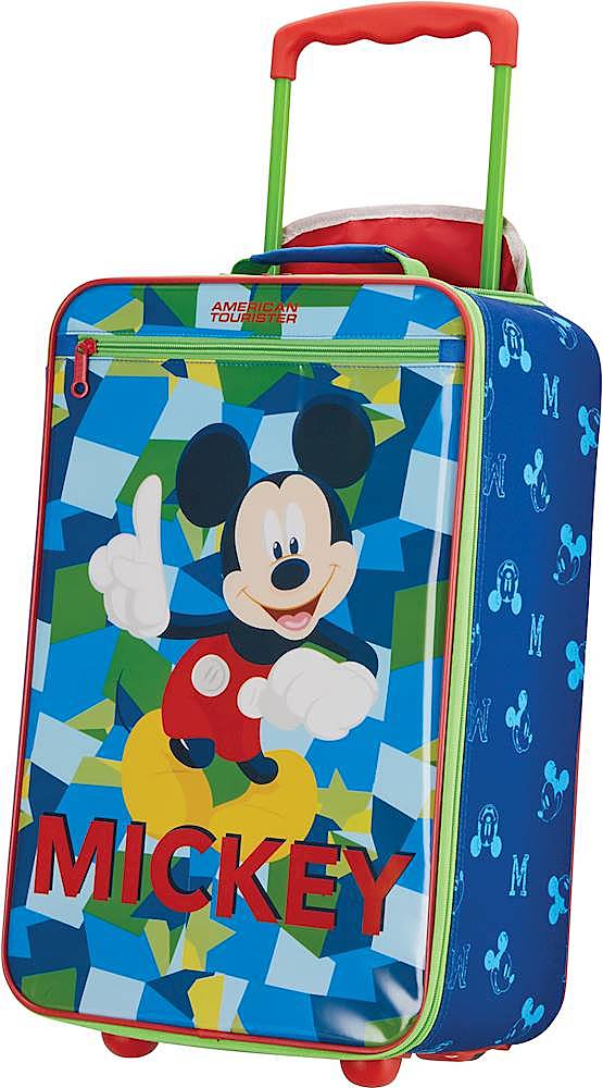 Left View: American Tourister - Disney 18" Wheeled Upright Suitcase - Mickey