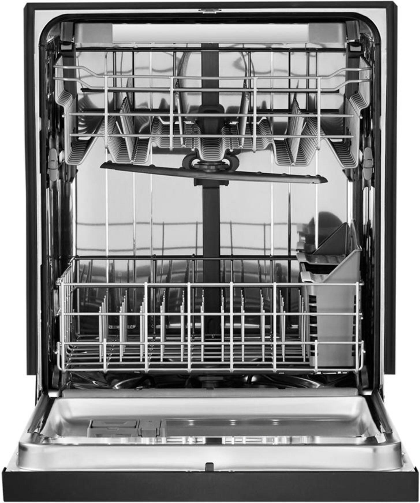 Alt View 13. Whirlpool - Front Control Built-In Dishwasher with Stainless Steel Tub, 3rd Rack, 50dBa - Black.