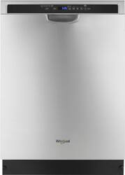 Whirlpool - Front Control Built-In Dishwasher with Stainless Steel Tub, 3rd Rack, 50 dBA - Monochromatic Stainless Steel - Front_Zoom