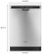 Alt View Zoom 15. Whirlpool - Front Control Built-In Dishwasher with Stainless Steel Tub, 3rd Rack, 50 dBA - Monochromatic stainless steel.