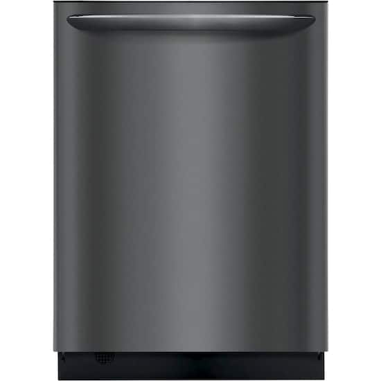 Frigidaire Gallery 24 Compact Top Control Built In Dishwasher With 49 Dba Black Stainless Steel Fgid2468ud Best Buy