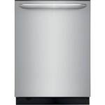 Frigidaire - Gallery 24" Compact Top Control Built-In Dishwasher with 49 dBa - Stainless steel - Front_Standard