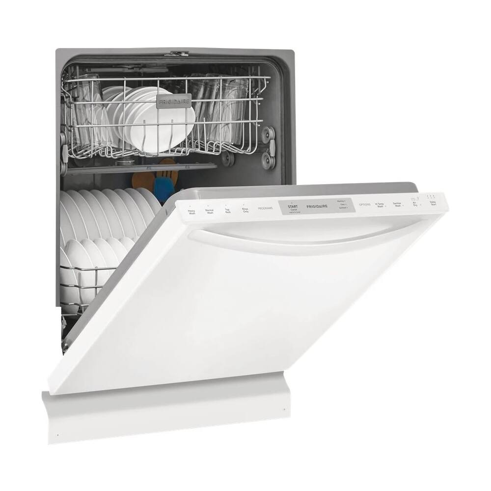 Alt View 15. Frigidaire - Frigidaire 24" Top Control Built-In Dishwasher, 54dba - White.
