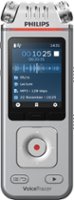 Philips VoiceTracer Digital Voice Recorder 8GB DVT4110 - Silver/Chrome - Front_Zoom