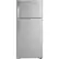 Front. GE - 16.6 Cu. Ft. Top-Freezer Refrigerator - Stainless Steel.