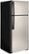 Angle. GE - 17.5 Cu. Ft. Top-Freezer Refrigerator - Silver.
