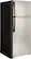 Angle. GE - 17.5 Cu. Ft. Top-Freezer Refrigerator - Silver.