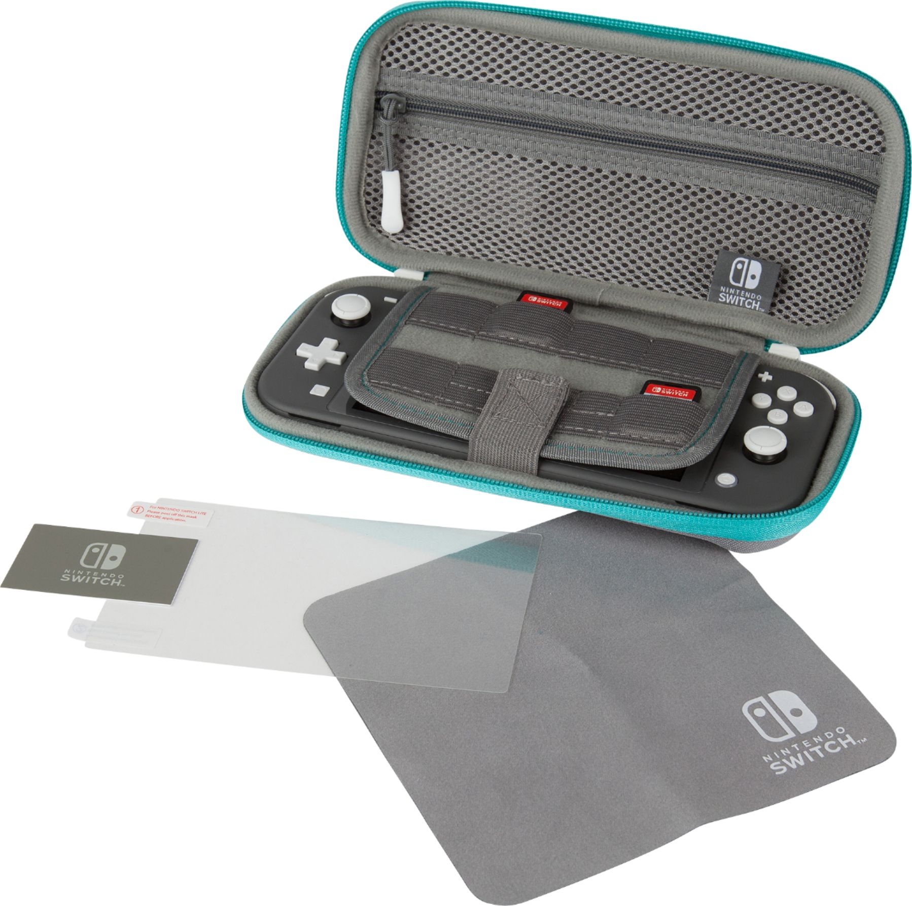 45％割引グリーン系日本人気超絶の Nintendo Switch Lite ターコイズ/ケース,充電器付き フィルム スマホアクセサリー