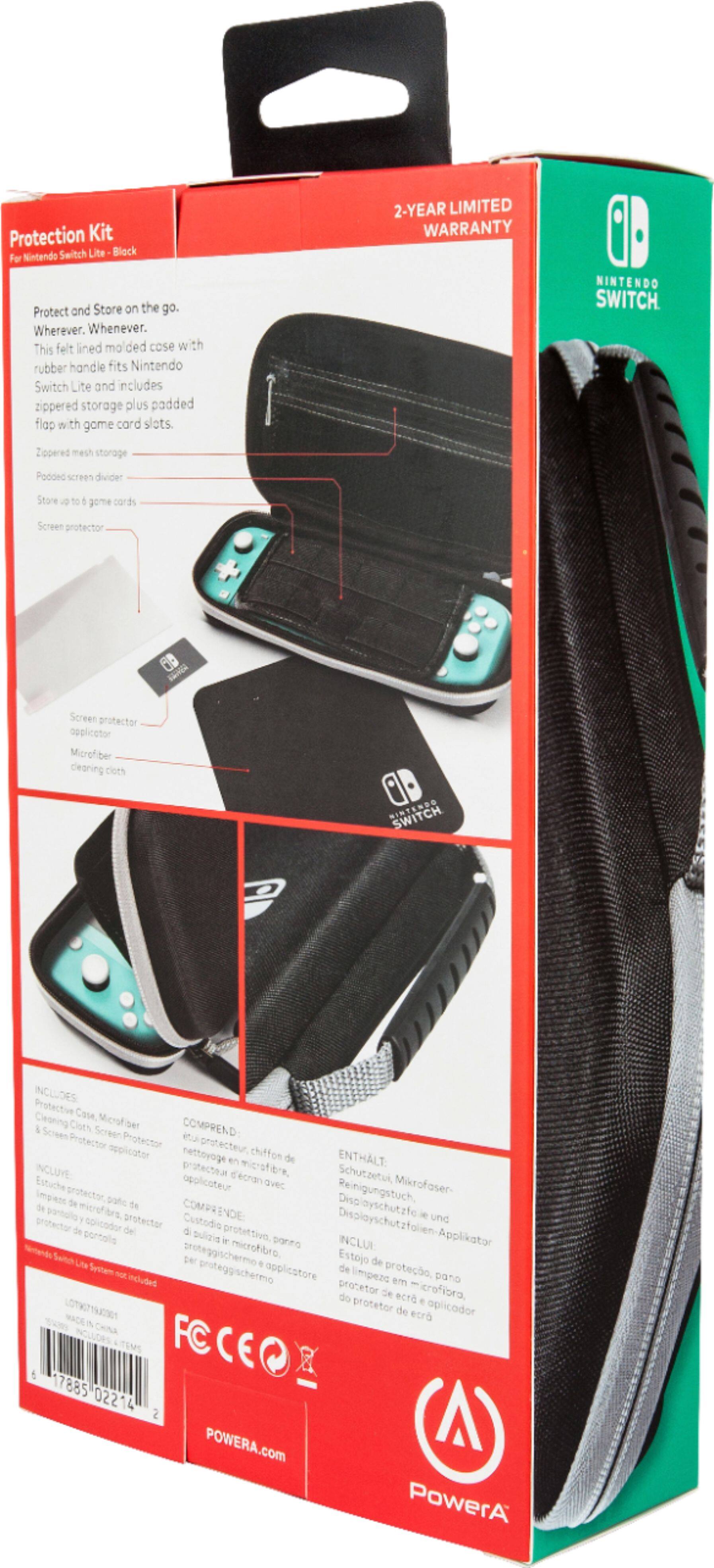 Alt View 18. PowerA - Protection Case Kit for Nintendo Switch Lite - Black.