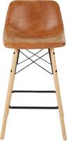 AveSix - Allen Faux Leather Counter Stool (Set of 2) - Sand - Front_Zoom