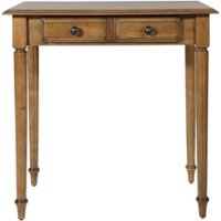 OSP Designs - Bandon Rectangular Traditional Wood 2-Drawer Table - Ginger Brown - Front_Zoom