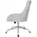 Angle. OSP Home Furnishings - Amelia 5-Pointed Star Fabric and Steel Office Chair - Fog.