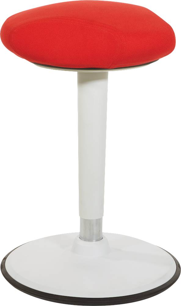 Angle View: Office Star Products - Modern Wobble Stool - Red