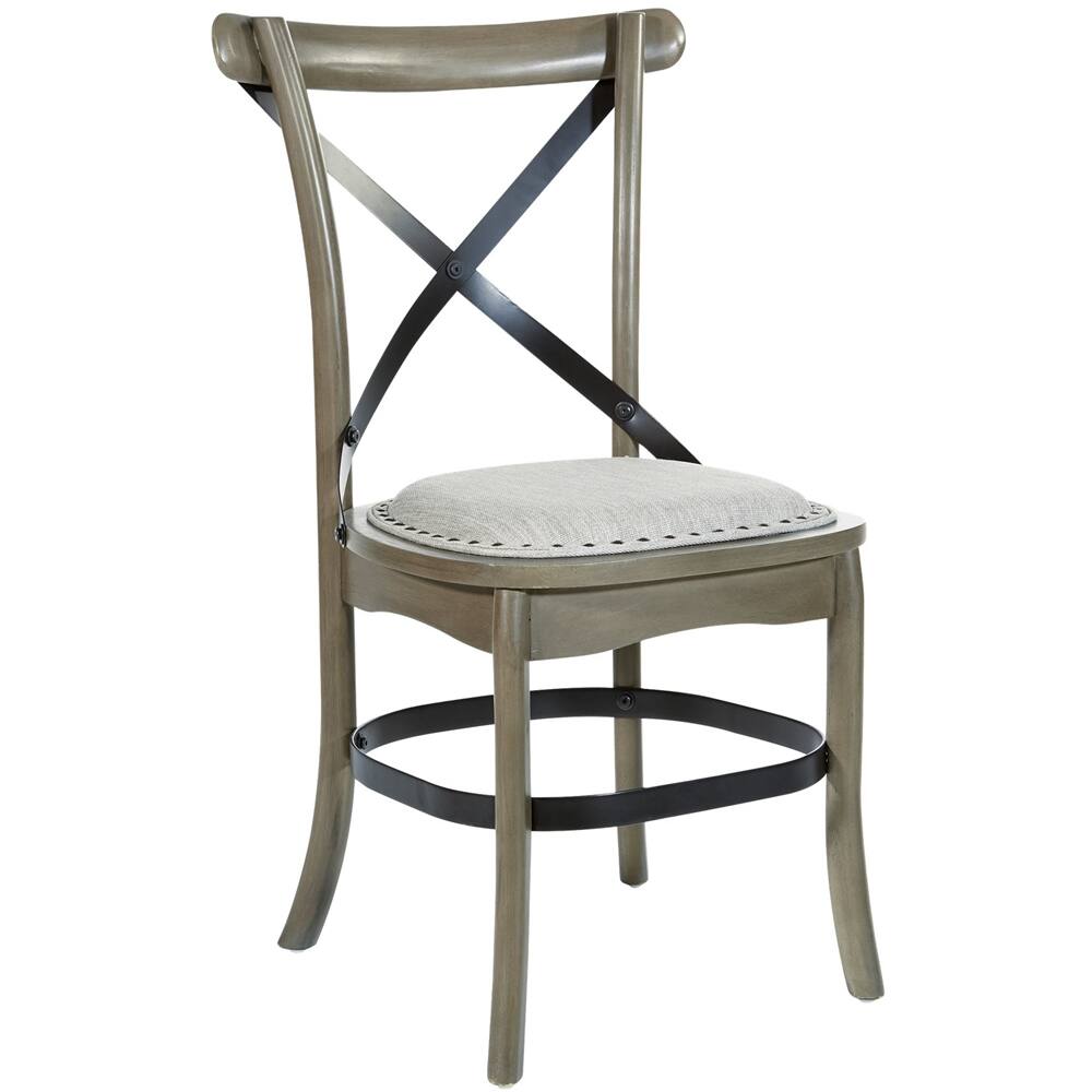 Best Buy INSPIRED by Bassett Dining Chairs (Set of 2) Antique Gray BP