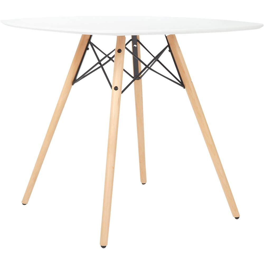 Left View: AveSix - Allen Modern Table - White