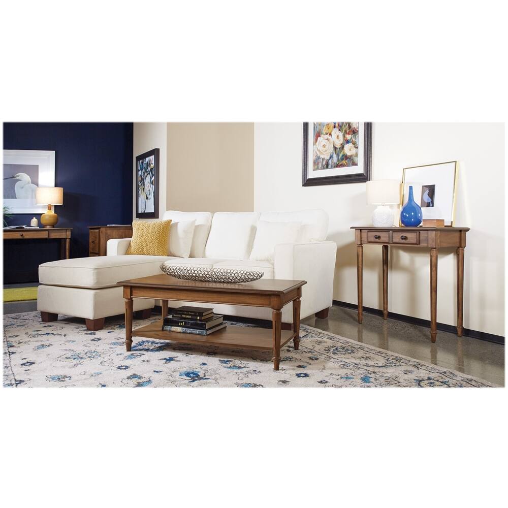 Alt View 13. OSP Home Furnishings - Bandon Rectangular Traditional Wood Coffee Table - Ginger Brown.