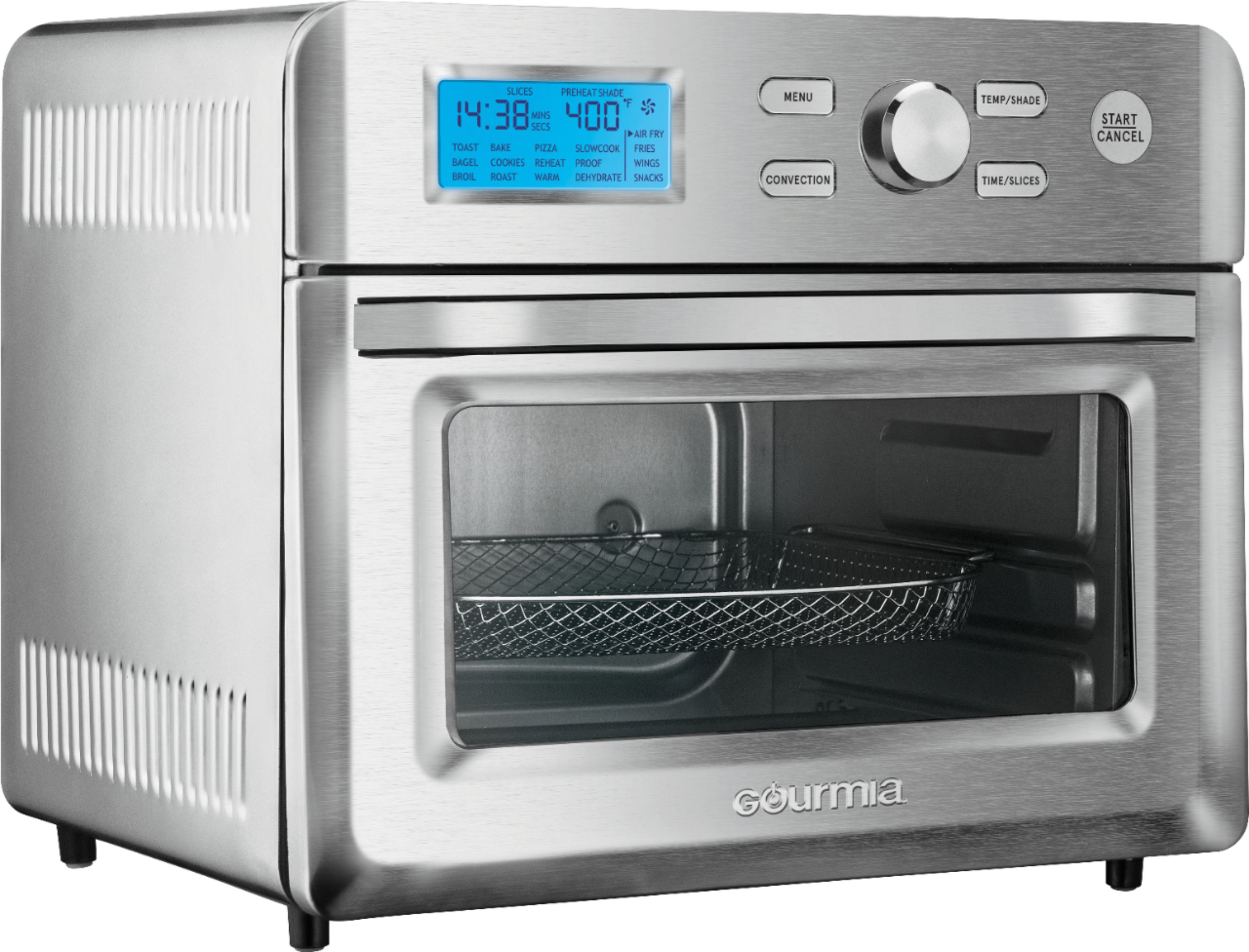 Gourmia Digital Stainless Steel Toaster Oven Air Fryer – Stainless