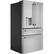 Angle. Café - 27.6 Cu. Ft. 4-Door French Door Refrigerator, Customizable - Brushed Stainless Steel.