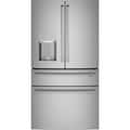 Café - 36 in. Wide 27.6 Cu. Ft. 4-Door French Door Smart Refrigerator, Customizable - Brushed Stainless Steel