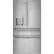 Front. Café - 27.6 Cu. Ft. 4-Door French Door Refrigerator, Customizable - Brushed Stainless Steel.
