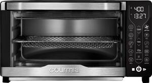 Gourmia - 12-in-1 Digital Air Fryer Toaster Oven - Black - Front_Zoom