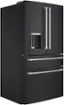 Angle. Café - 27.6 Cu. Ft. 4-Door French Door Refrigerator, Customizable - Matte Black.