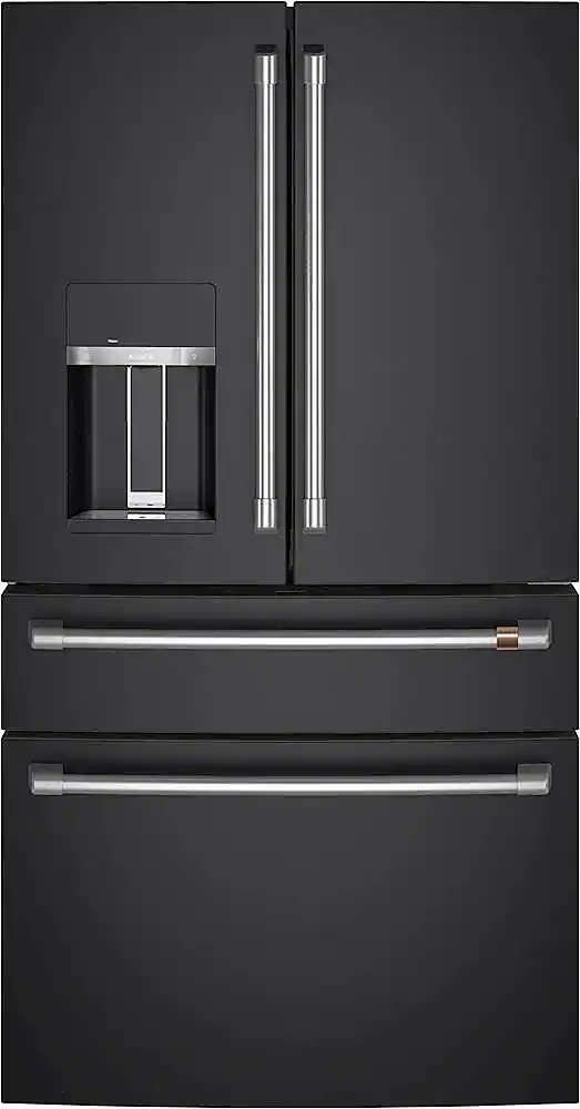 Café - 27.6 Cu. Ft. 4-Door French Door Smart Refrigerator with Convertible Temperature Drawer - Matte Black