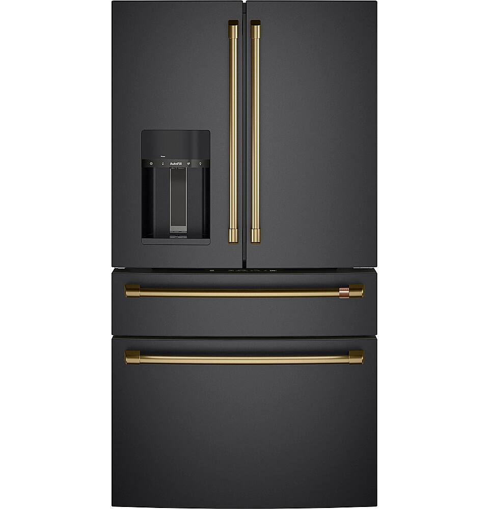 Alt View 39. Café - 27.6 Cu. Ft. 4-Door French Door Refrigerator, Customizable - Matte Black.