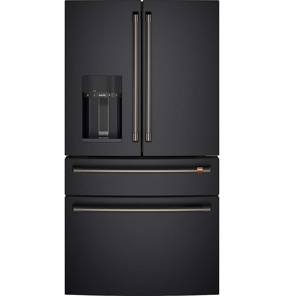 Alt View 40. Café - 27.6 Cu. Ft. 4-Door French Door Refrigerator, Customizable - Matte Black.