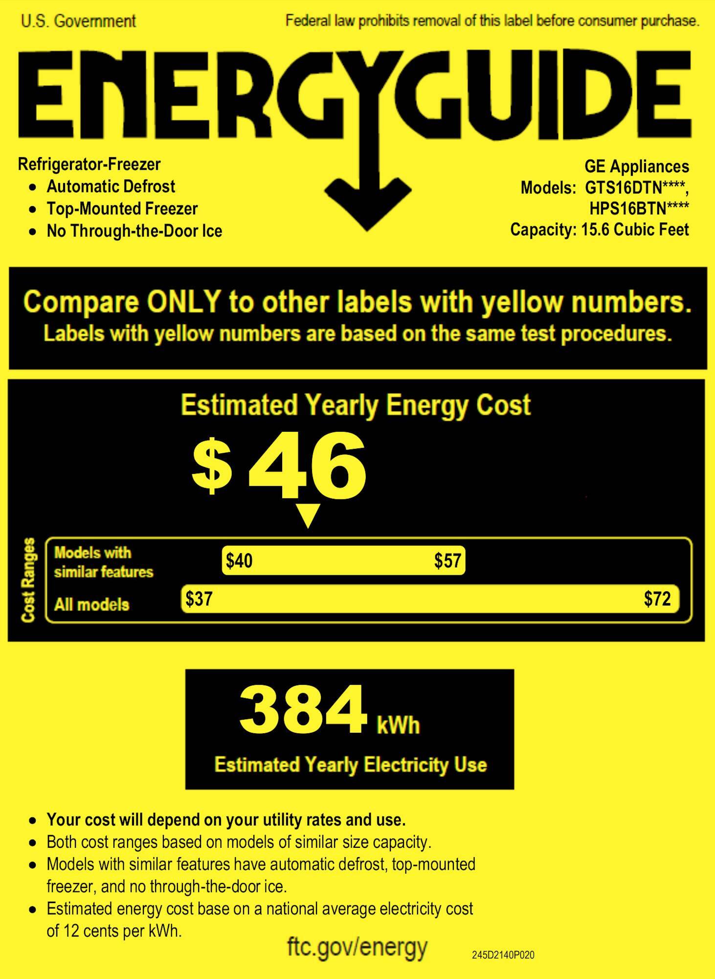 Hotpoint 15.6 Cu. Ft. TopFreezer Refrigerator Black HPS16BTNRBB Best Buy