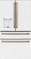 Café - 27.6 Cu. Ft. 4-Door French Door Refrigerator, Customizable - Matte White - Front_Zoom