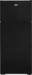 Hotpoint - 17.5 Cu. Ft. Top-Freezer Refrigerator with LED Interior Lighting - Black - Front_Zoom