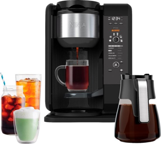 Ninja Hot & Cold Brew 10-Cup Coffee Maker Black/Stainless Steel CP301 -  Best Buy