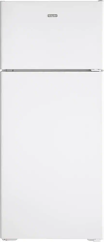 Hotpoint - 17.5 Cu. Ft. Top-Freezer Refrigerator with LED Interior Lighting - White