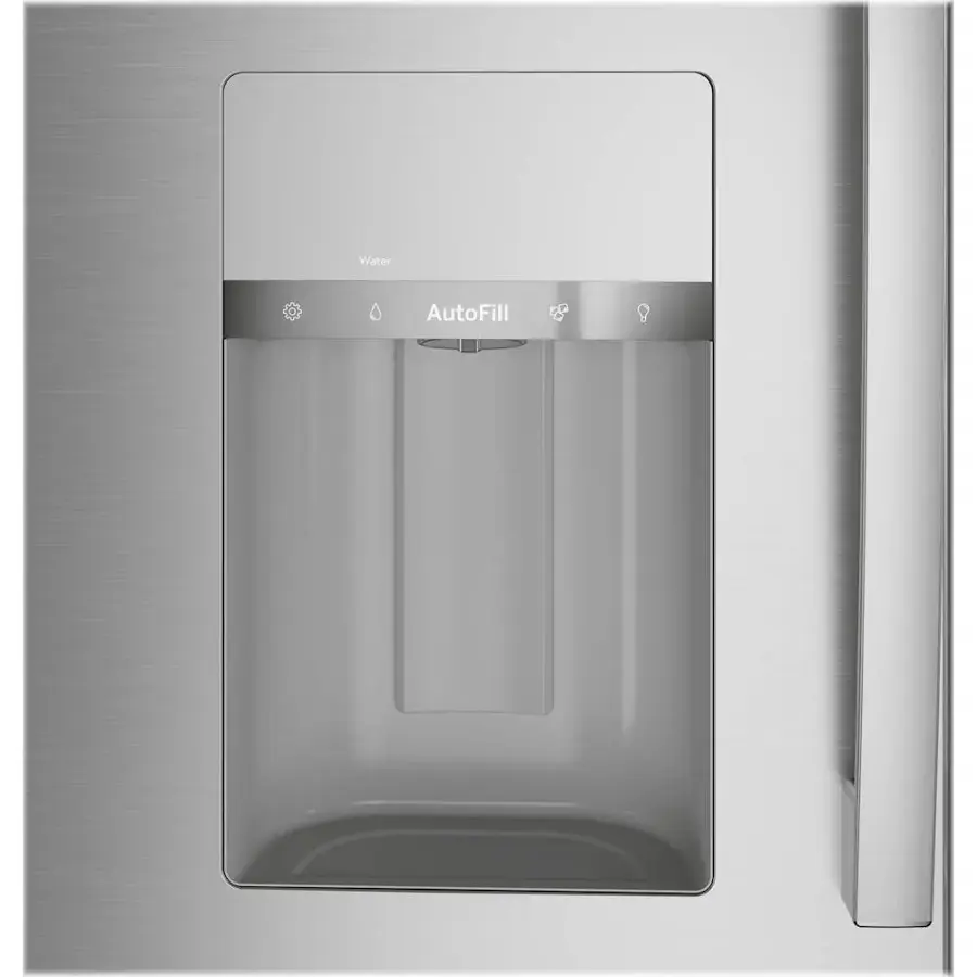 Alt View 4. GE Profile - 27.9 Cu. Ft. 4-Door French Door Smart Refrigerator with Door-In-Door - Fingerprint Resistant Stainless Steel.