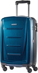 Samsonite - Winfield 2 20" Spinner Suitcase - Deep Blue - Front_Zoom