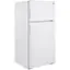 Angle. GE - 16.6 Cu. Ft. Top-Freezer Refrigerator - White.